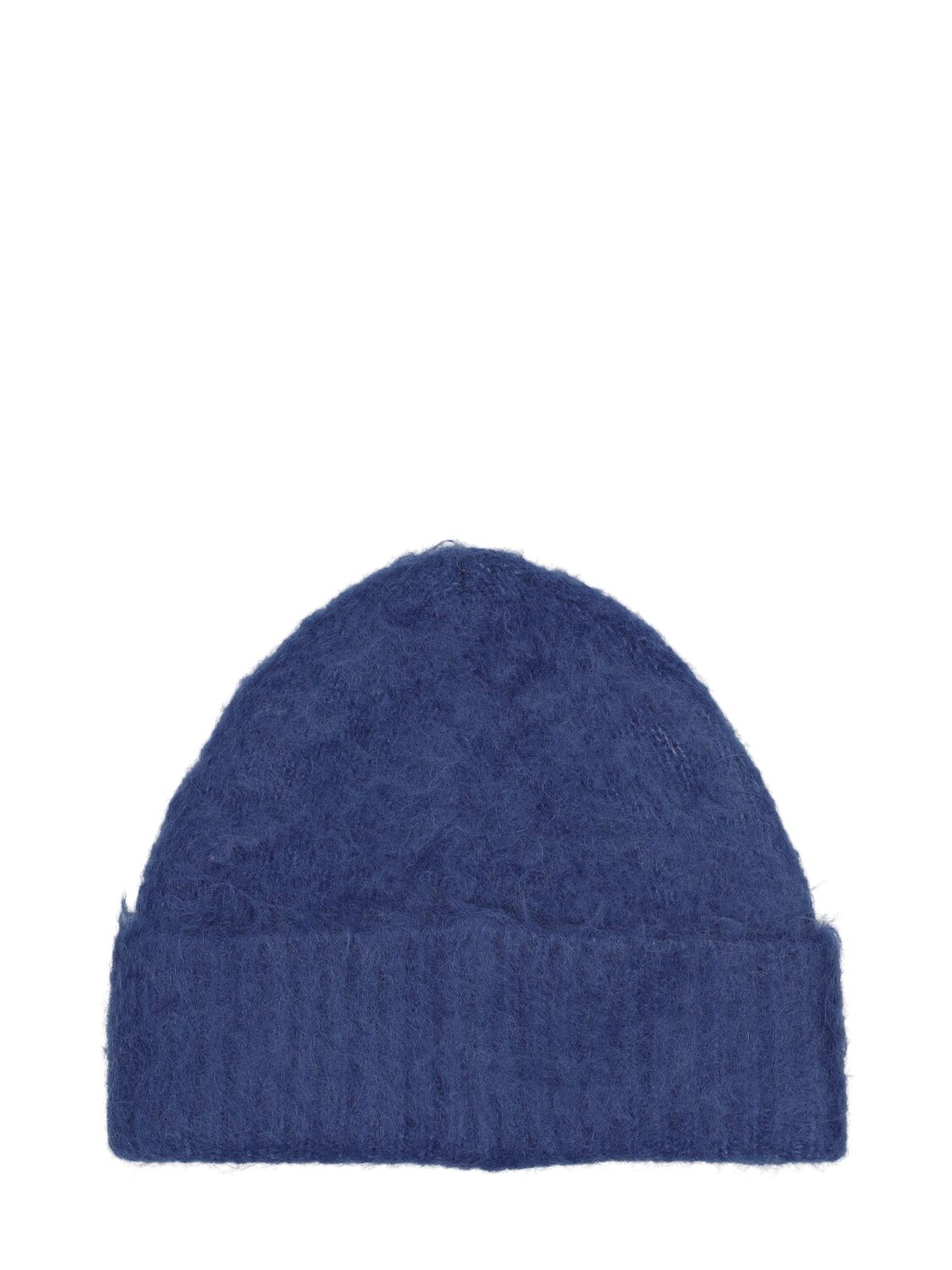 Shop Acne Studios Kameo Solid Brushed Beanie In Denim