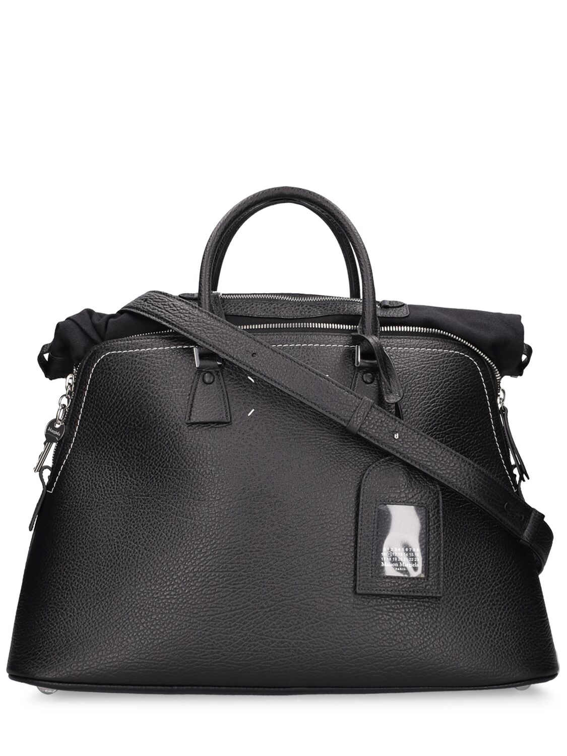 Shop Maison Margiela Xl Classique Leather Tote Bag In Black