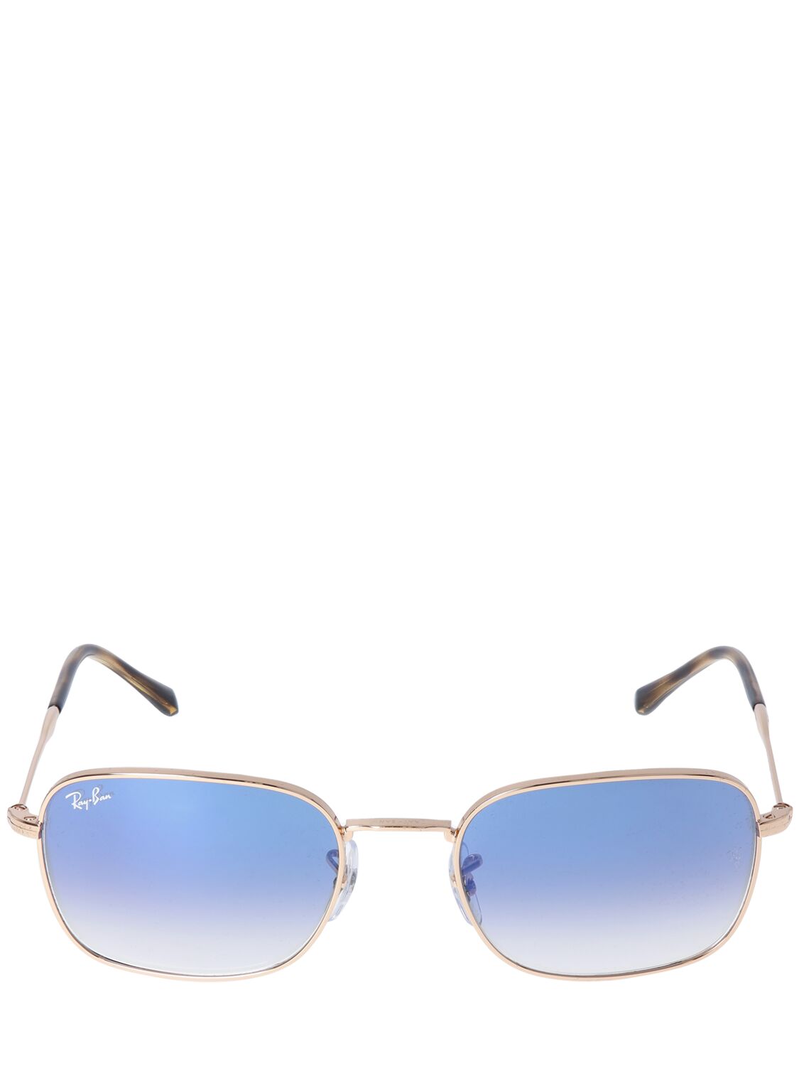 Ray Ban Metal Revamp Squared Sunglasses In Gold