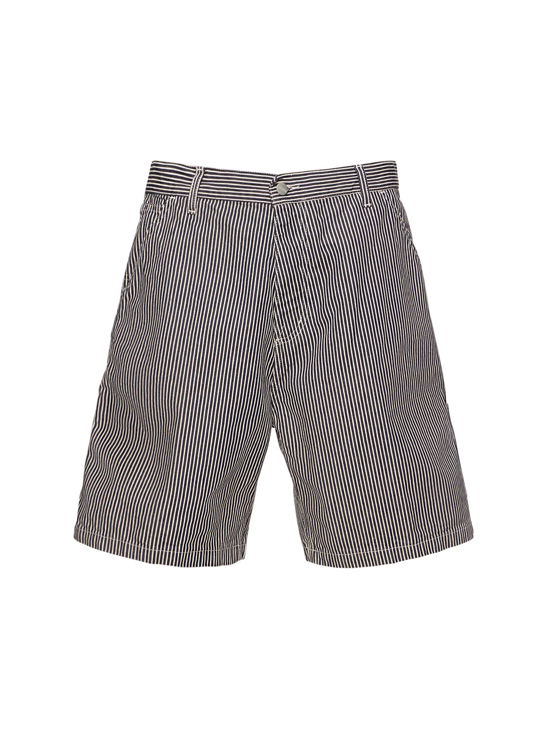 CARHARTT TERRELL STRIPED LOOSE COTTON SHORTS