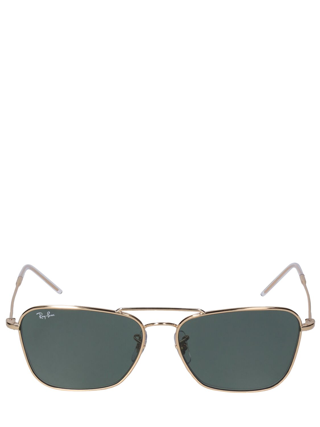 Ray Ban Caravan Reverse Metal Sunglasses In Gold