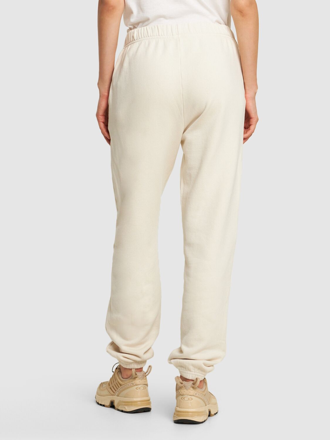 Shop Les Tien Classic Cotton Sweatpants In White