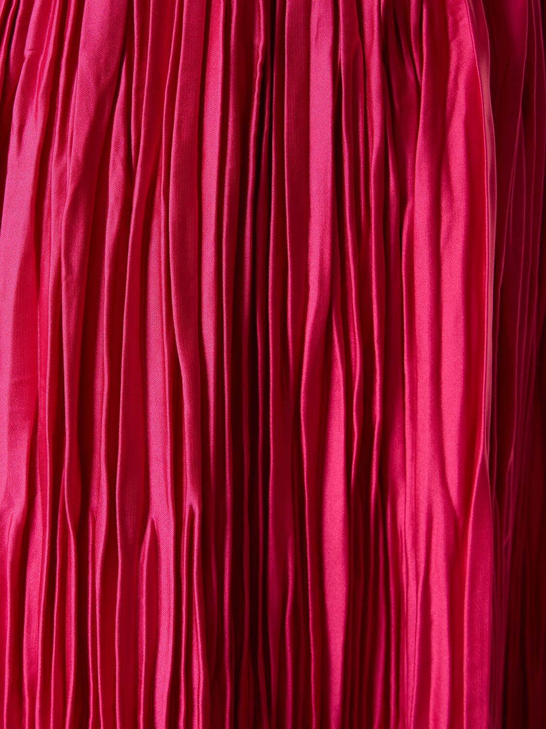 Shop Jonathan Simkhai Ostara Pleated Tech Long Dress In Red