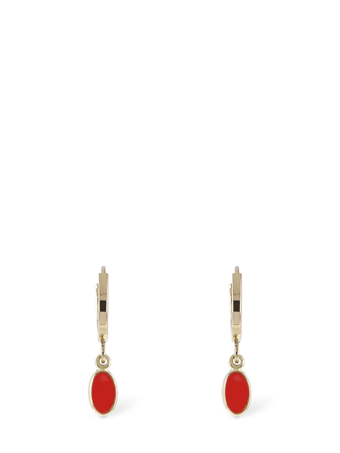 Isabel Marant New It's All Right Mismatched Earrings In Orange,gold
