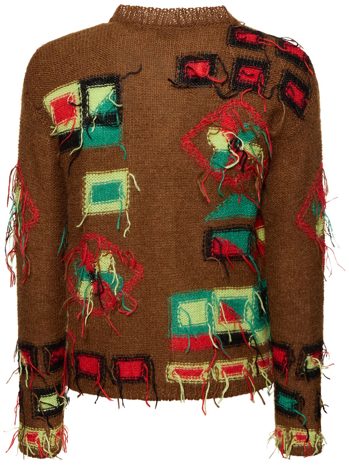 Shop Andersson Bell Village Intarsia Cardigan In Brown