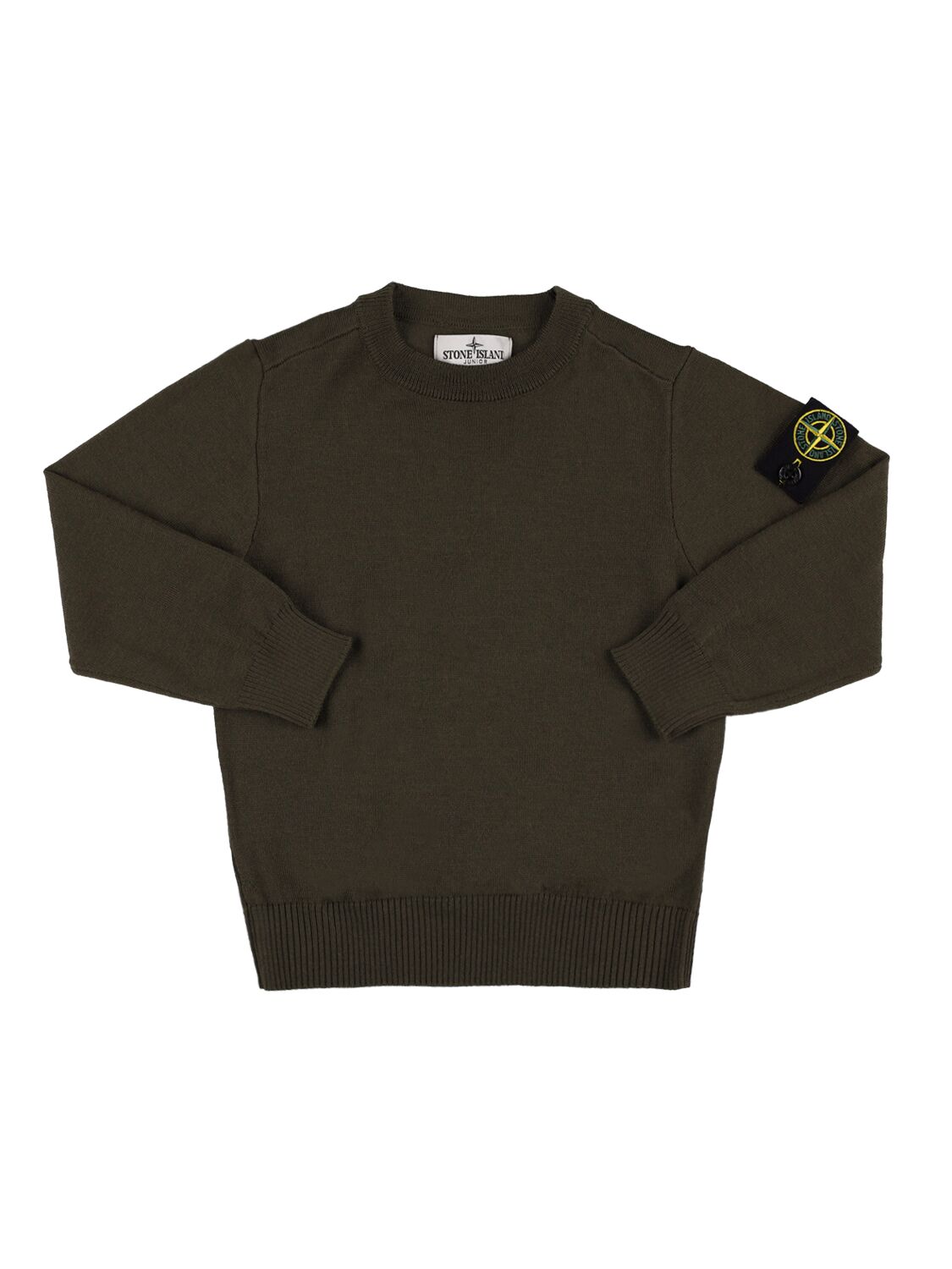 Stone Island Organic Cotton Hooded Sweatshirt In 黑色