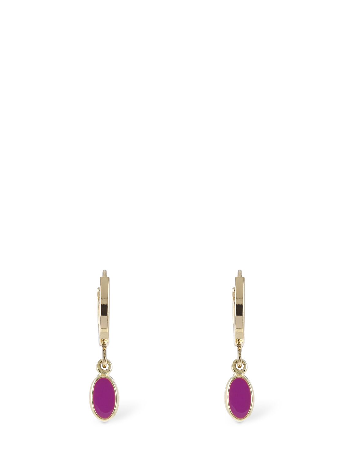 Isabel Marant New It's All Right Mismatched Earrings In Fuchsia,gold