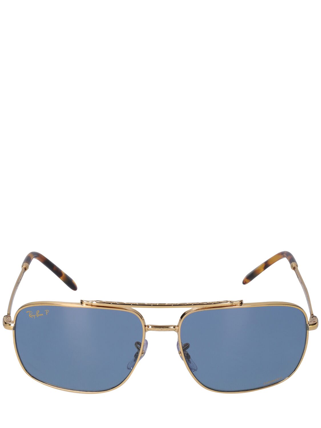 Ray Ban Icons Reinvention Metal Sunglasses In Gold