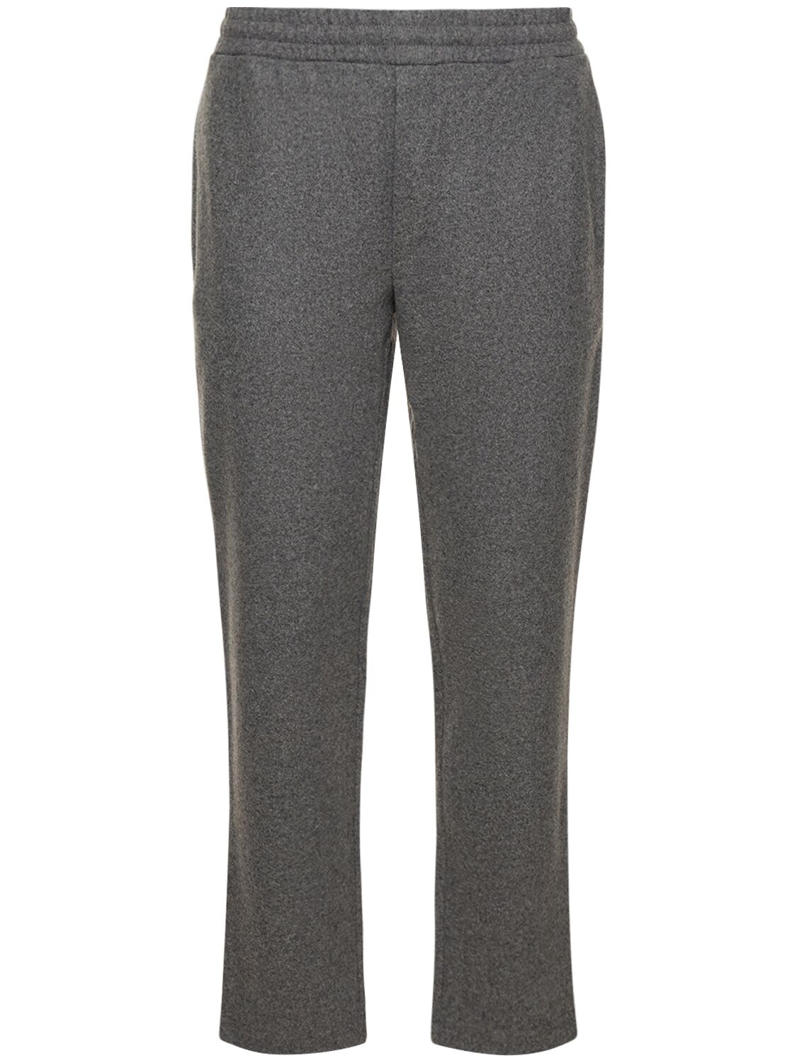 Moncler Wool Blend Sweatpants In Grey