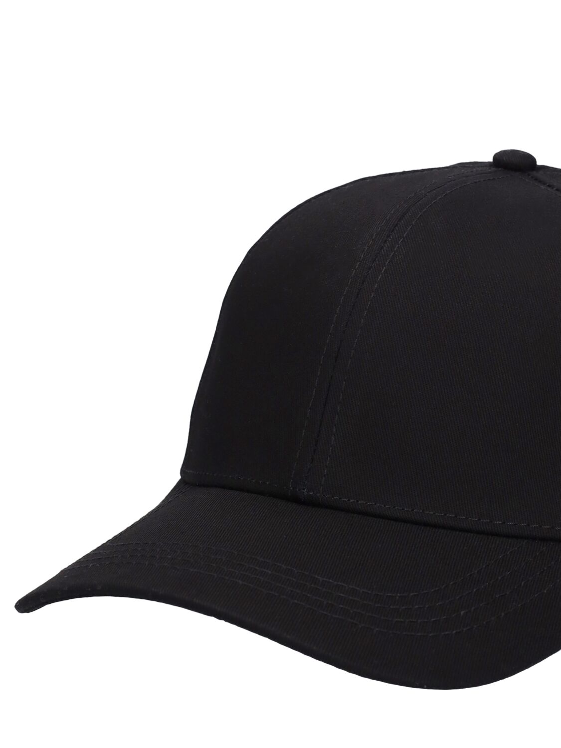 Shop Alphatauri Cotton Blend Cap In Black