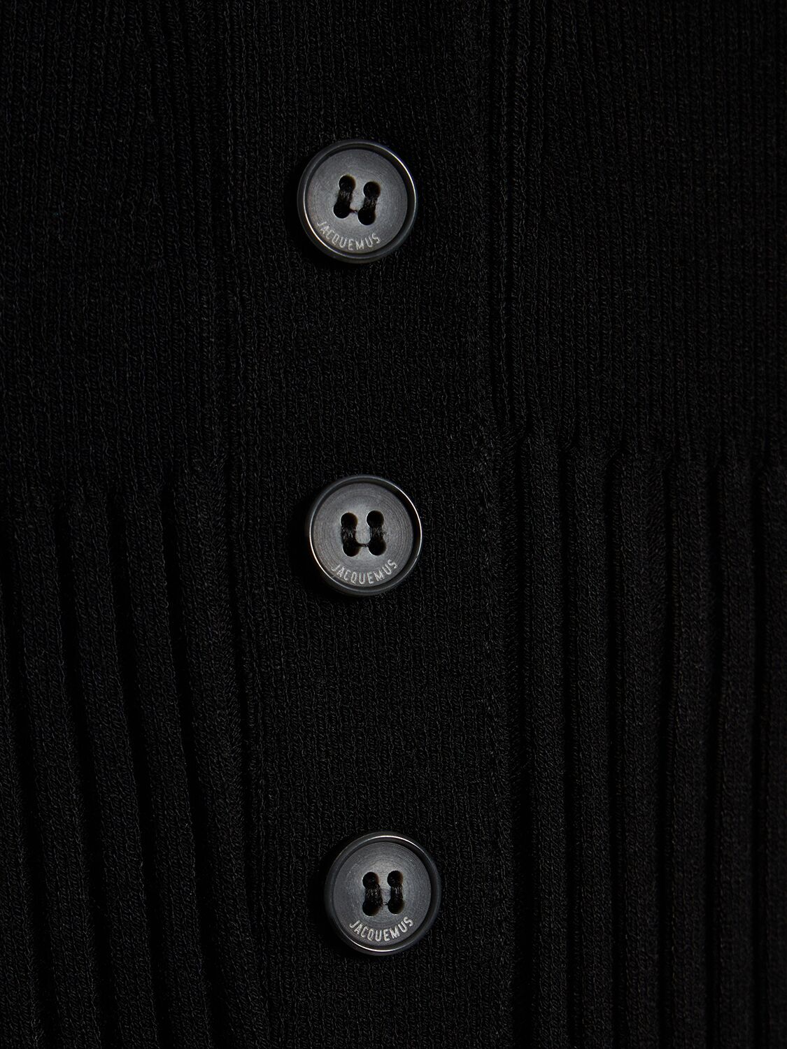 Shop Jacquemus Le Body Yauco Viscose Knit Bodysuit In Black