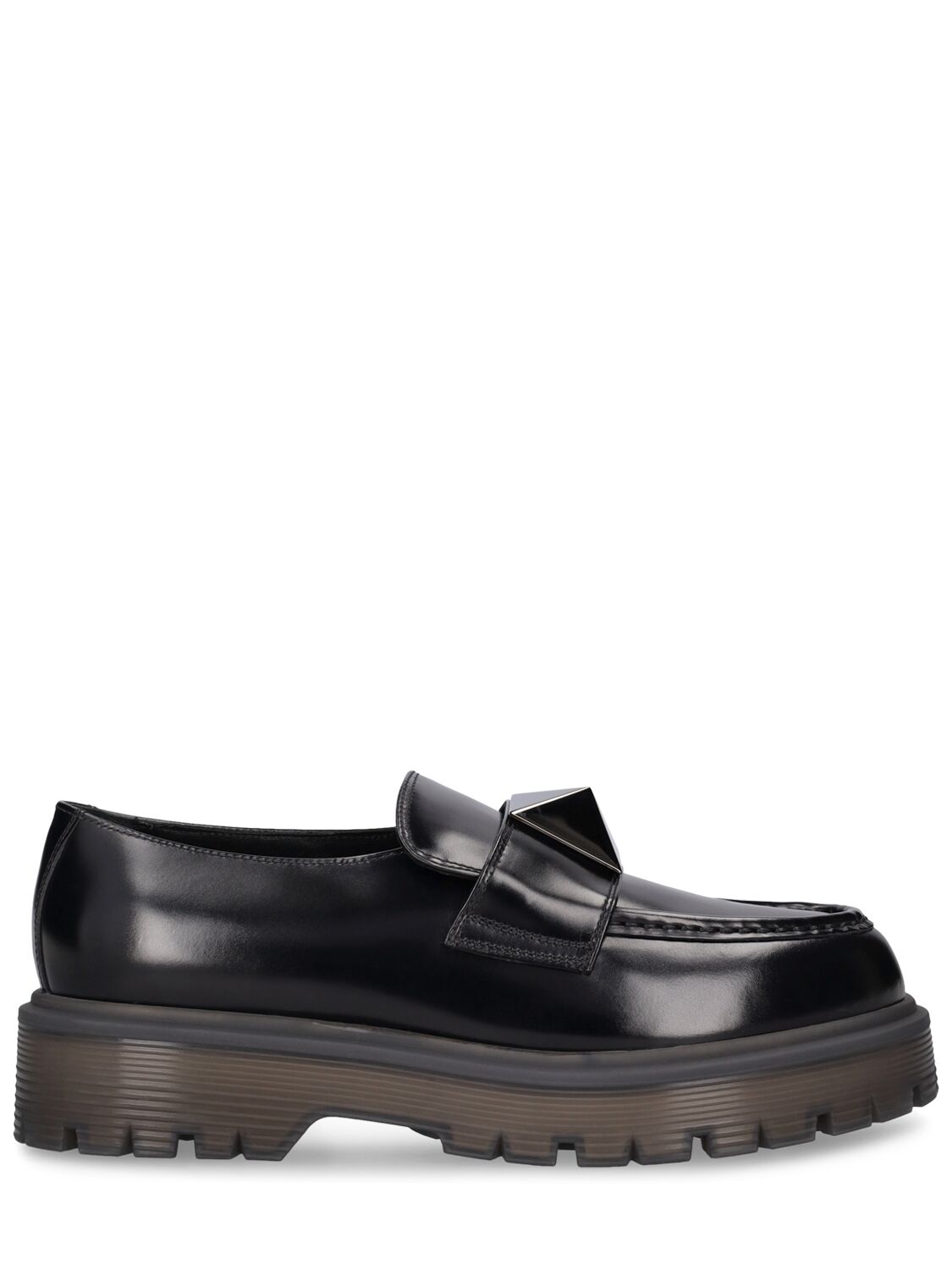 Image of 45mm One Stud Leather Loafers