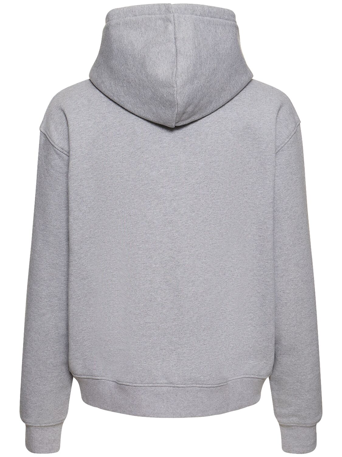 Shop Jacquemus Le Sweatshirt Cotton Jersey Hoodie In Grey