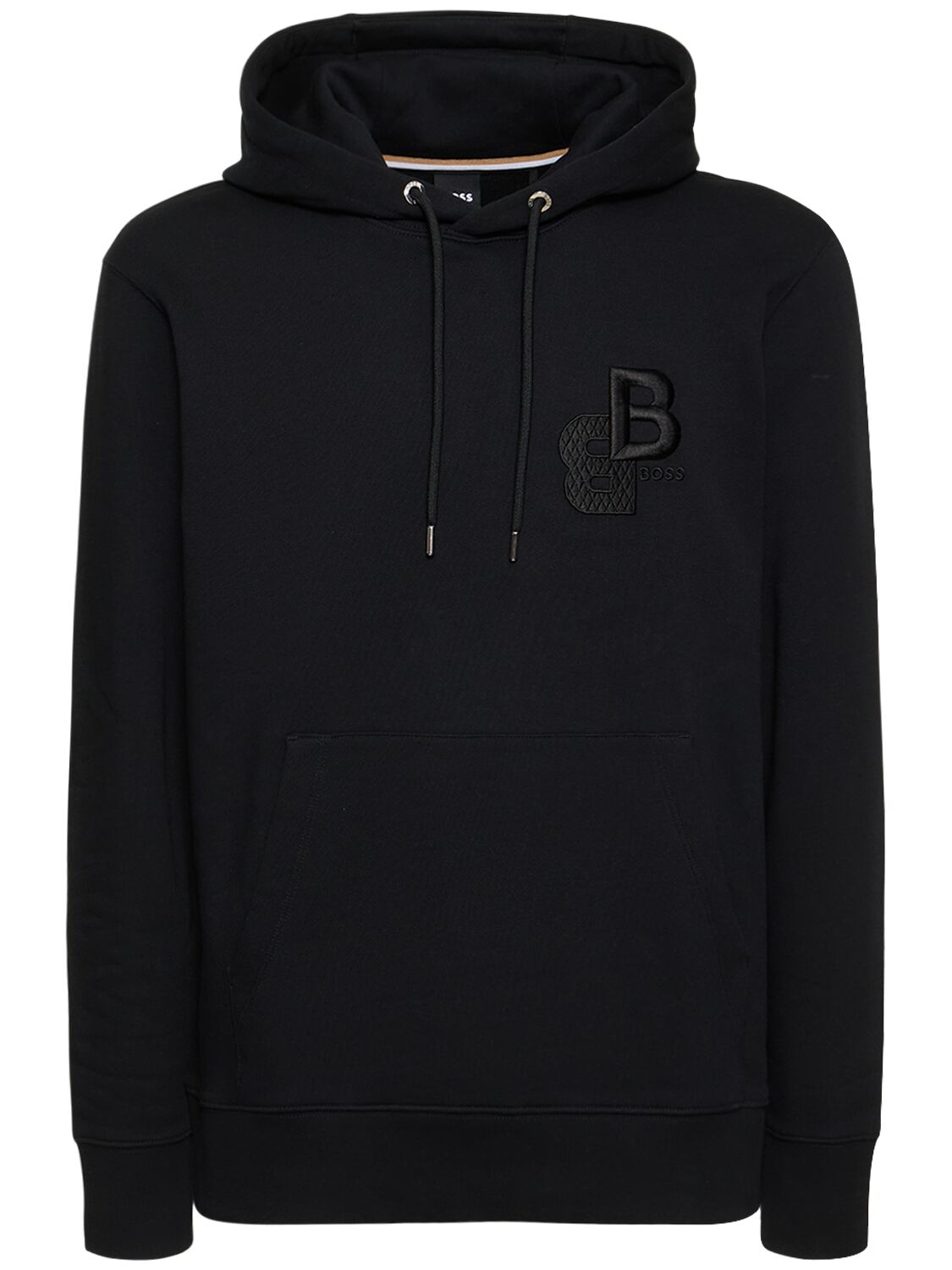 Hugo Boss Seeger 134 Monogram Hoodie In Black