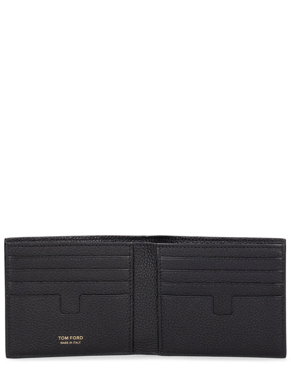 Shop Tom Ford Soft Grain Leather Wallet In Black