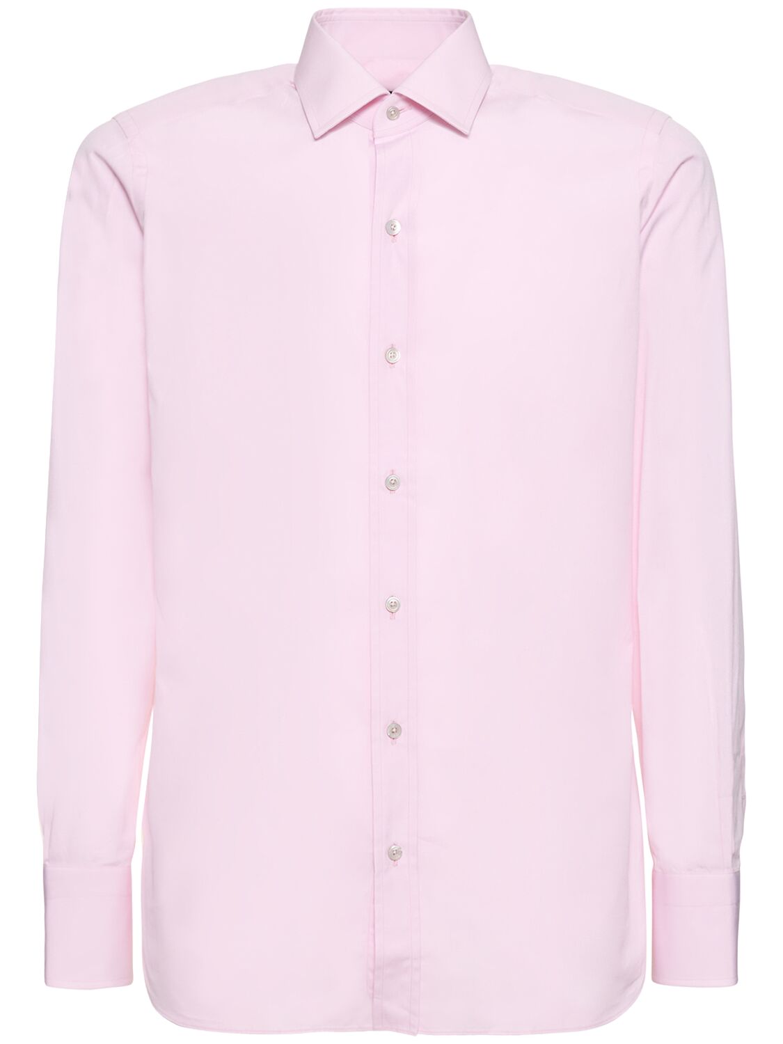 Tom Ford Poplin Slim Fit Shirt In Pink