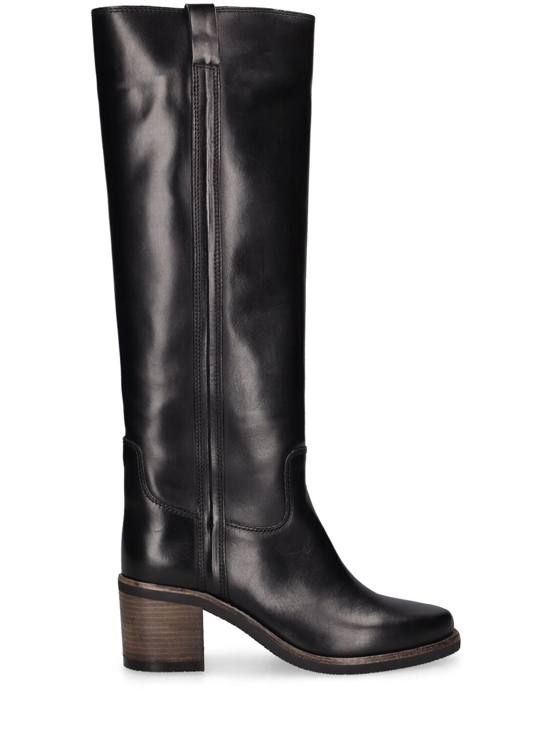 Image of 50mm Seenia Leather Tall Boots