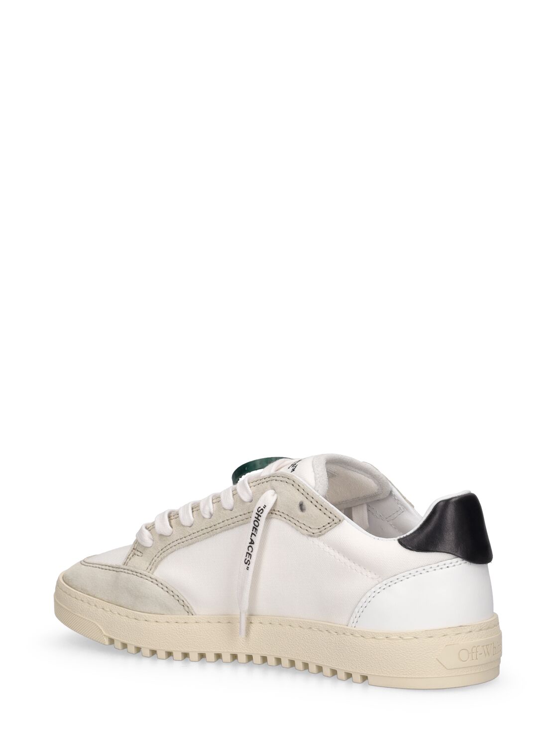 Shop Off-white 20mm 5.0 Leather & Cotton Sneakers In White