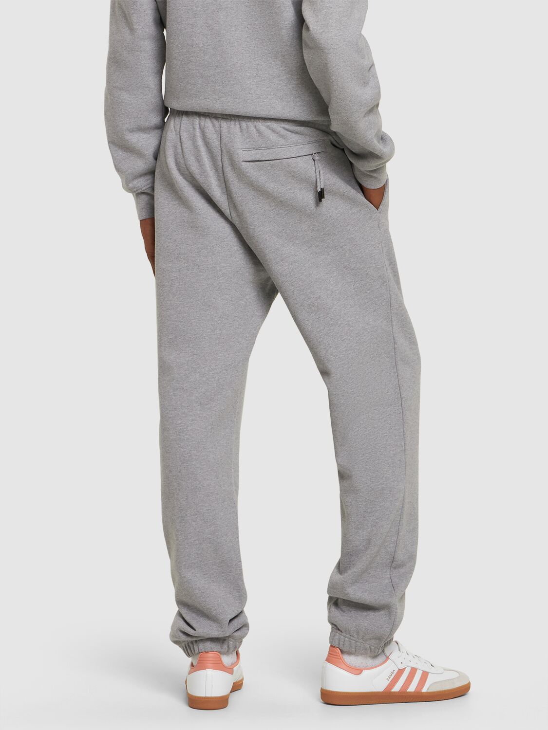 Shop Jacquemus Le Jogging  Cotton Sweatpants In Grey