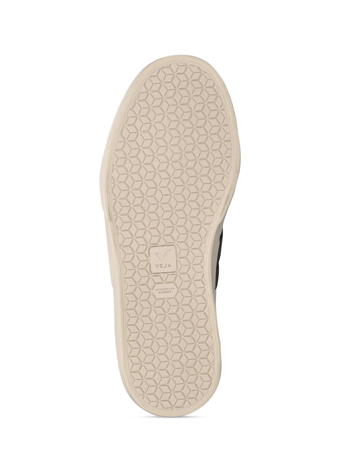 Shop Veja Campo Low Leather Sneakers In White/black