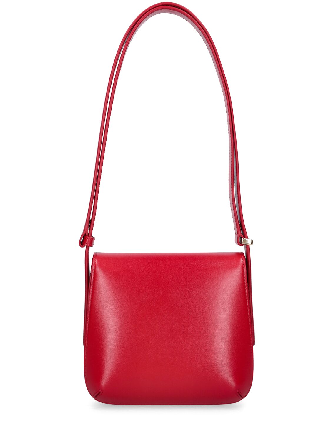 Shop Giorgio Armani La Prima Leather Shoulder Bag In Ciliegia