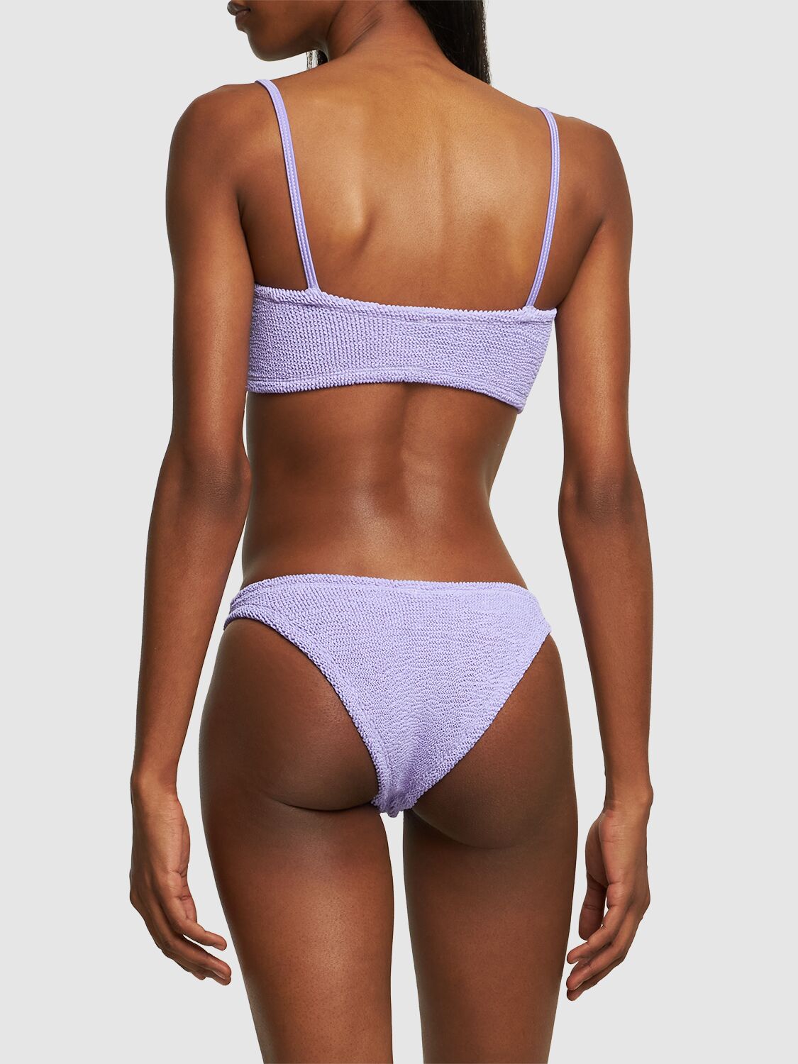Shop Hunza G Gigi Bikini Set In Lilac