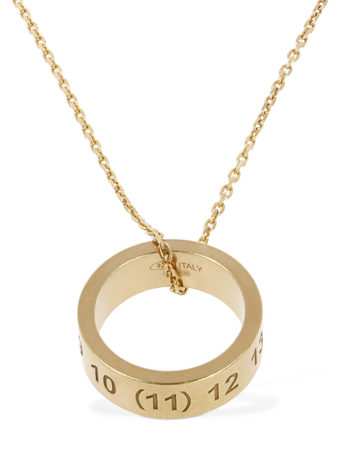 Number Logo Necklace W/ Ring – WOMEN > JEWELRY & WATCHES > NECKLACES