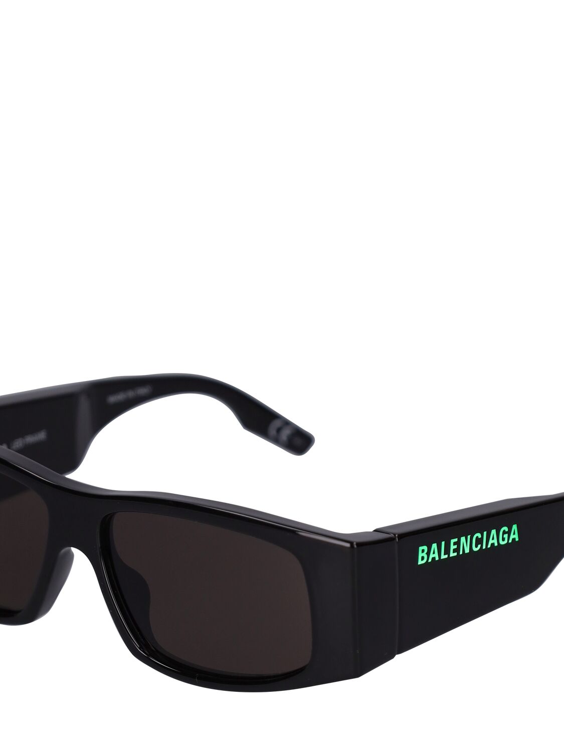 Shop Balenciaga 0100s Led Frame Sunglasses In Black