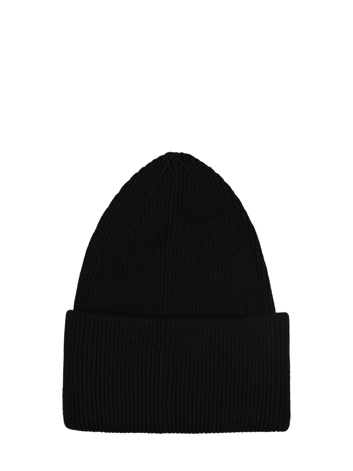 Shop Off-white Off Stamp Loose Knit Cotton Blend Beanie In Black