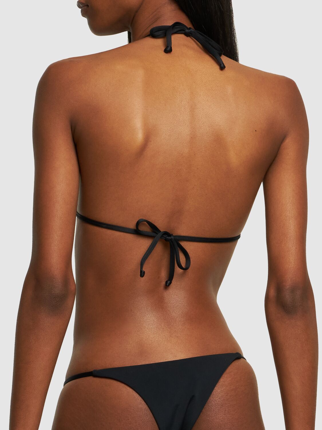 Shop Louisa Ballou Mini Ring Bikini Bottoms In Black