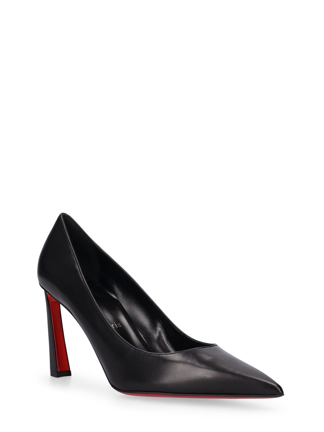 Shop Christian Louboutin 85mm Condora Leather Pumps In Black