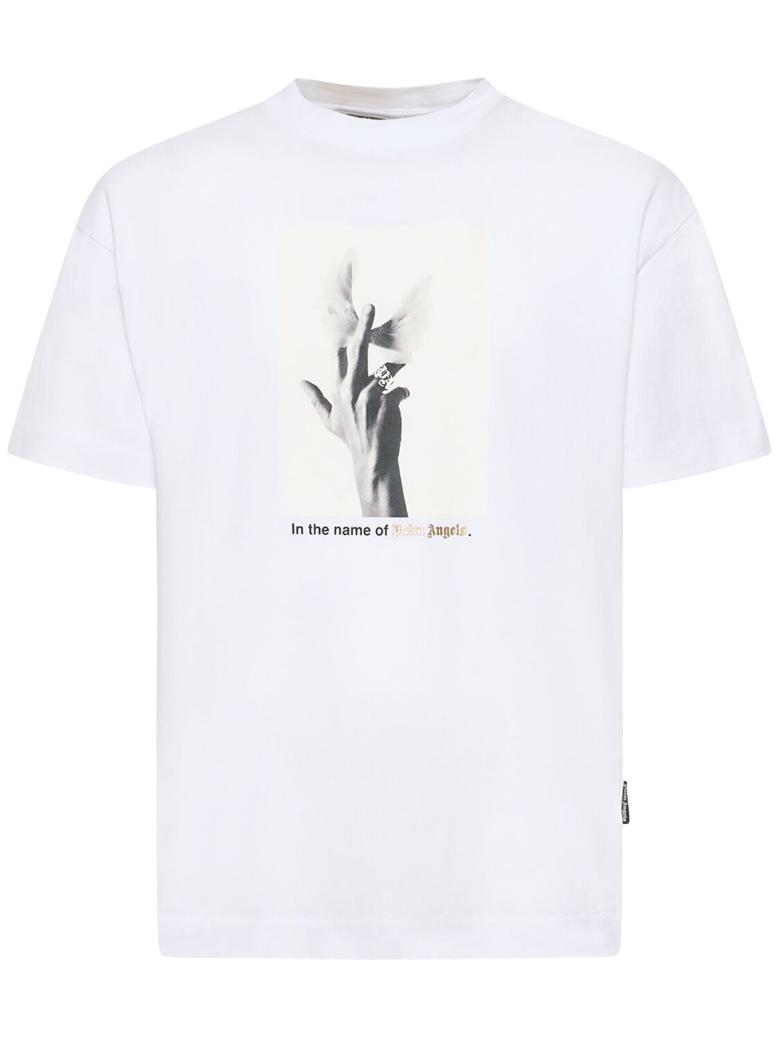 PALM ANGELS WINGS CLASSIC COTTON T-SHIRT