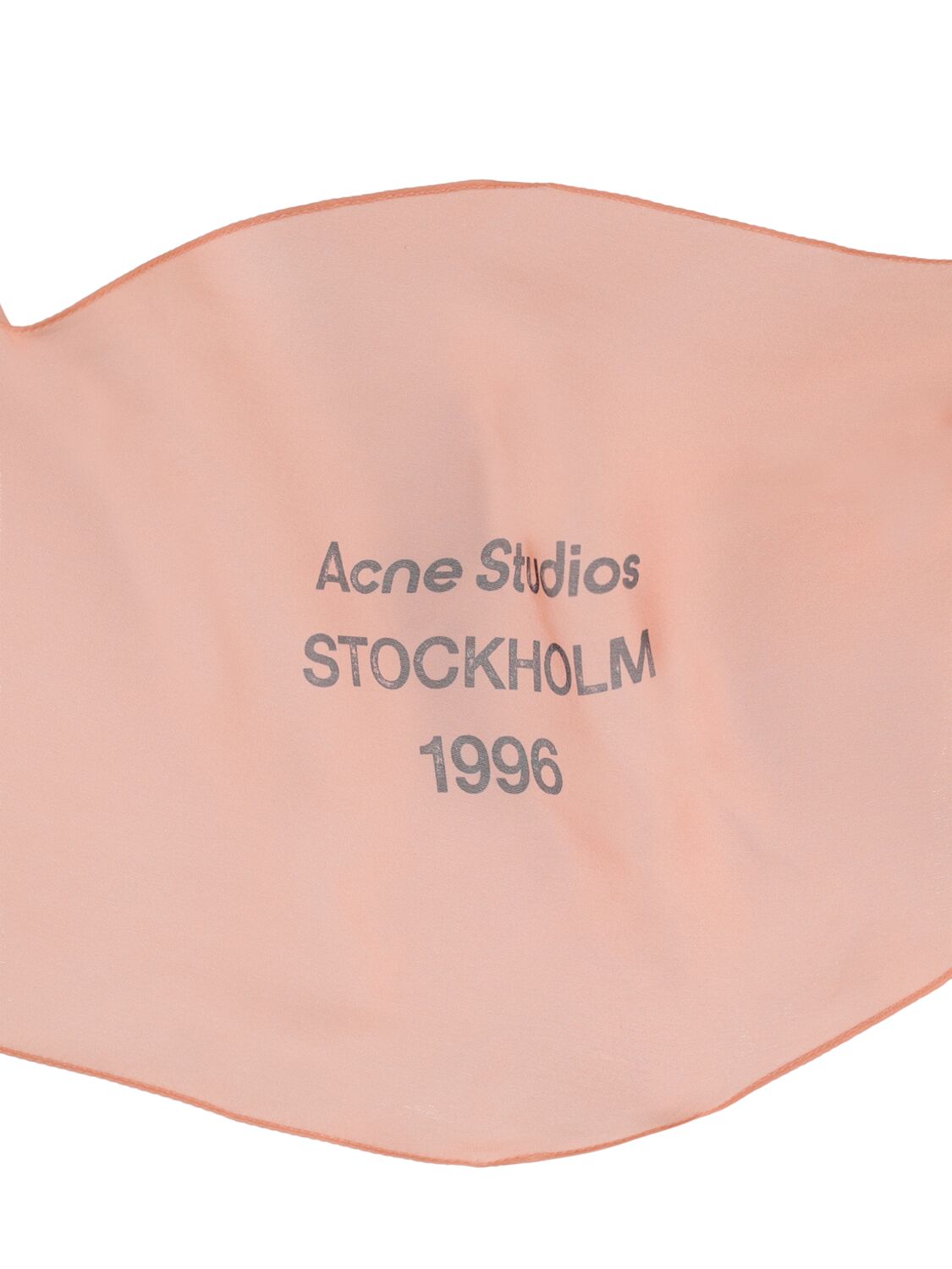 Shop Acne Studios Small Vanity Silk Scarf In Rose Pink