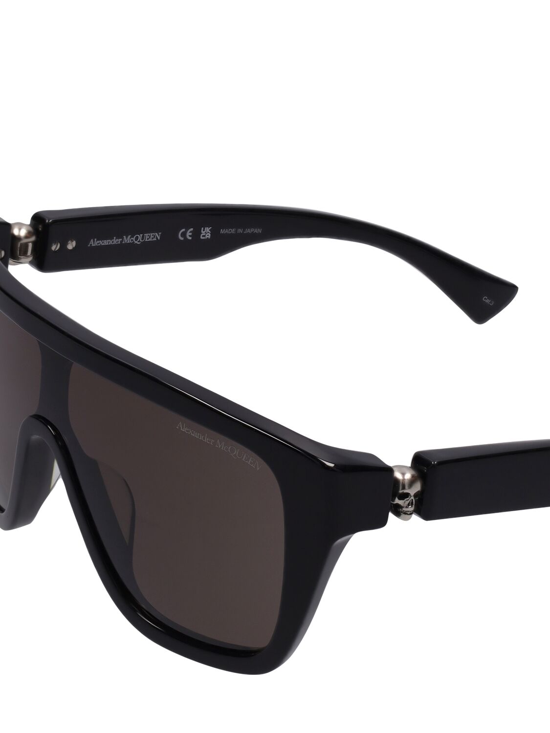 Shop Alexander Mcqueen Am0430s Sunglasses In Black,smoke