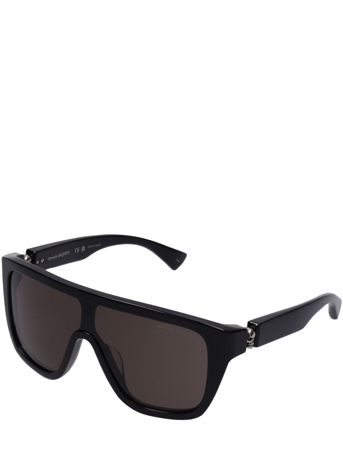 Shop Alexander Mcqueen Am0430s Sunglasses In Black,smoke