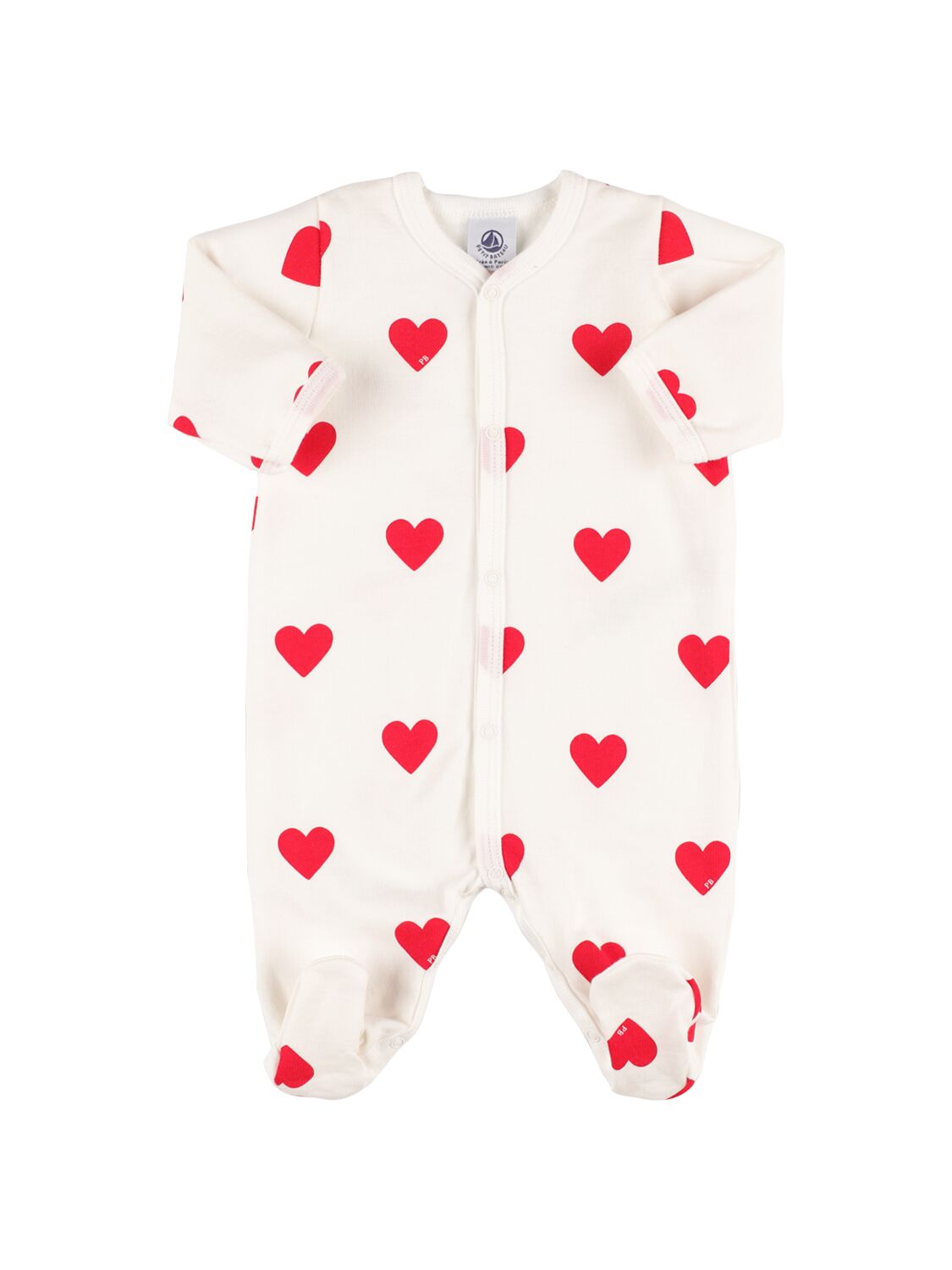 Heart Print Organic Cotton Romper – KIDS-GIRLS > CLOTHING > ROMPERS
