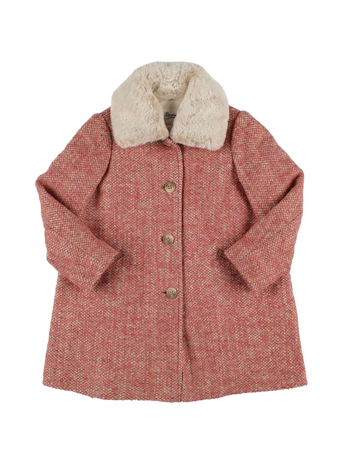 Bonpoint Kids' Wool Blend Coat In Red