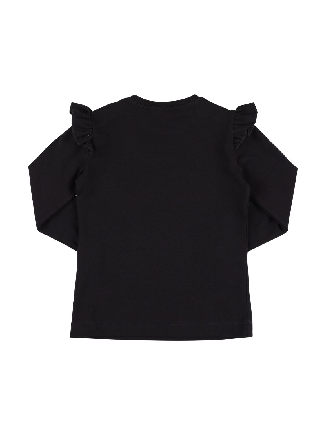 Shop Monnalisa Pink Panther Print Cotton Jersey T-shirt In Black