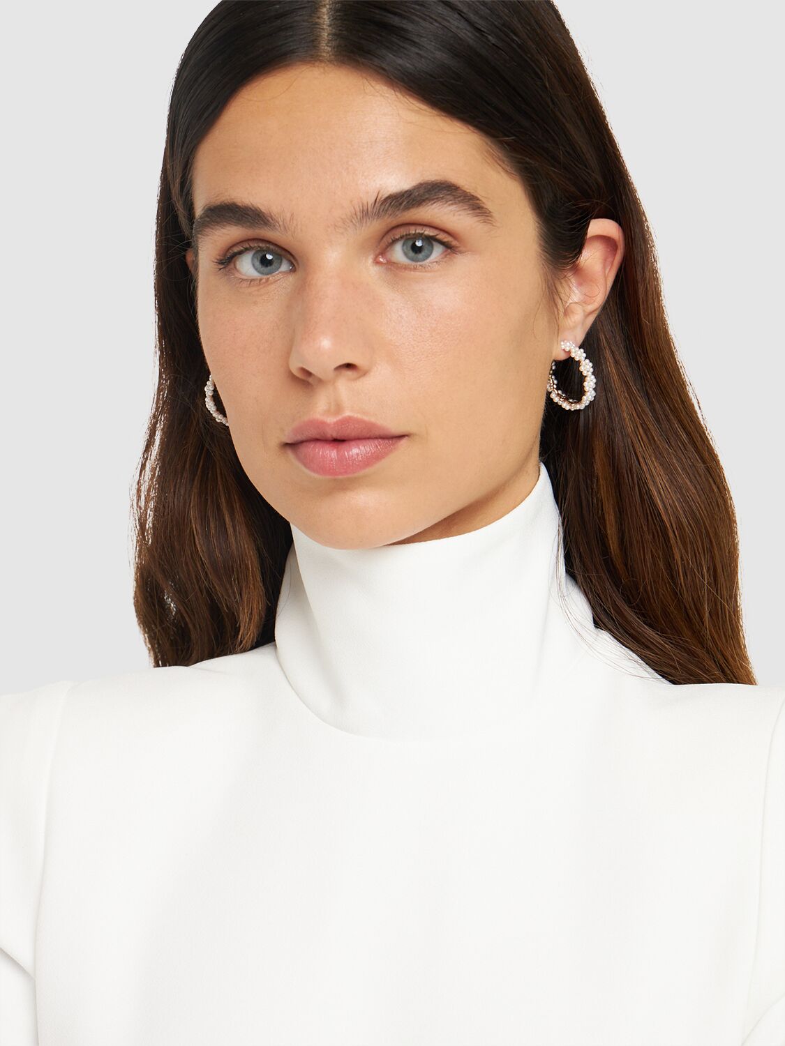 Shop Sophie Bille Brahe Grande Boucle Parc 14kt & Pearl Earrings