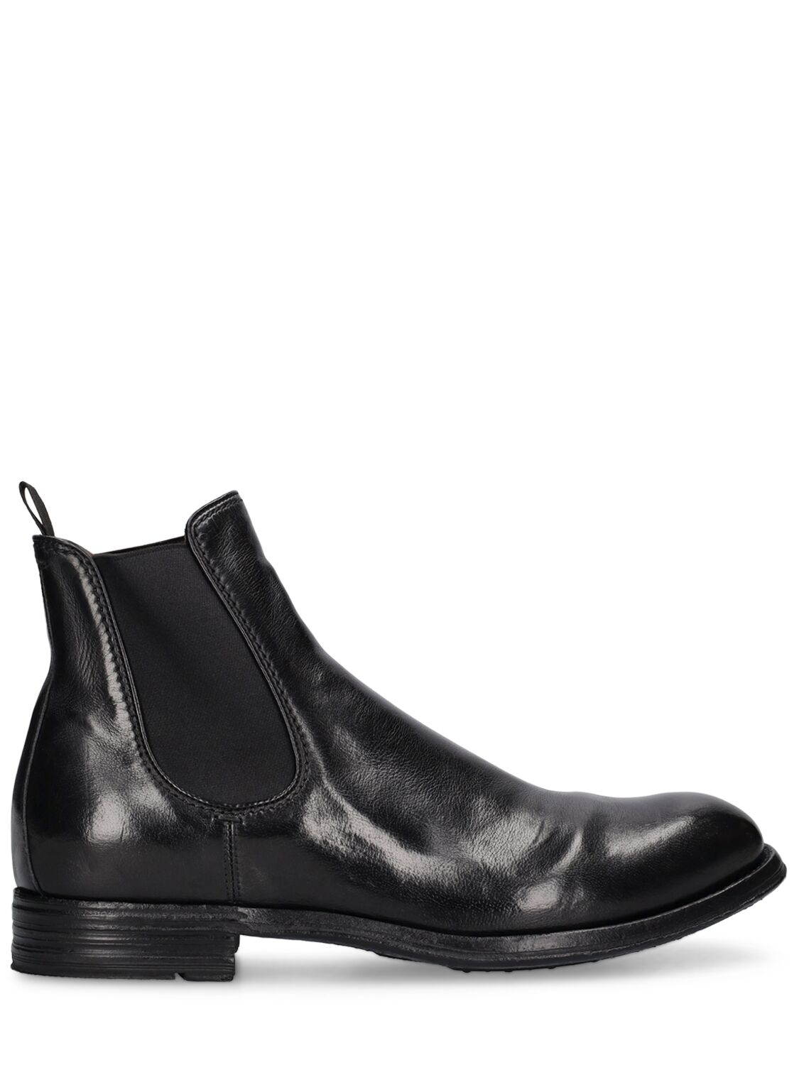 Officine Creative Balance Leather Chelsea Boots In Black