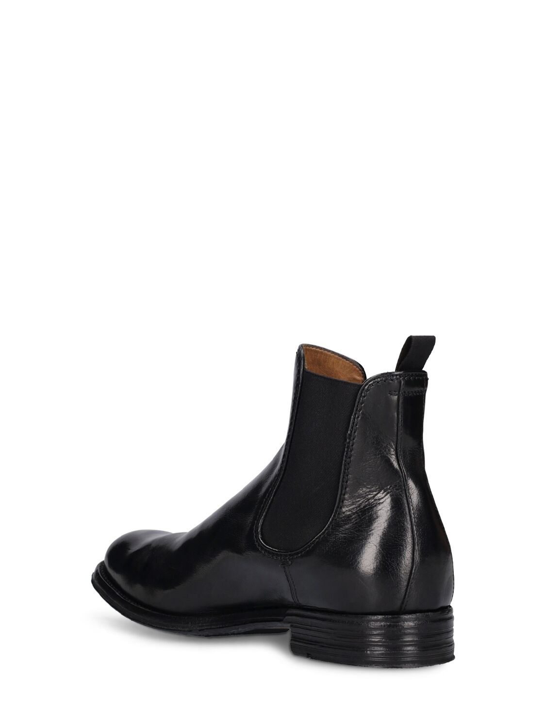 Shop Officine Creative Balance Leather Chelsea Boots In Black