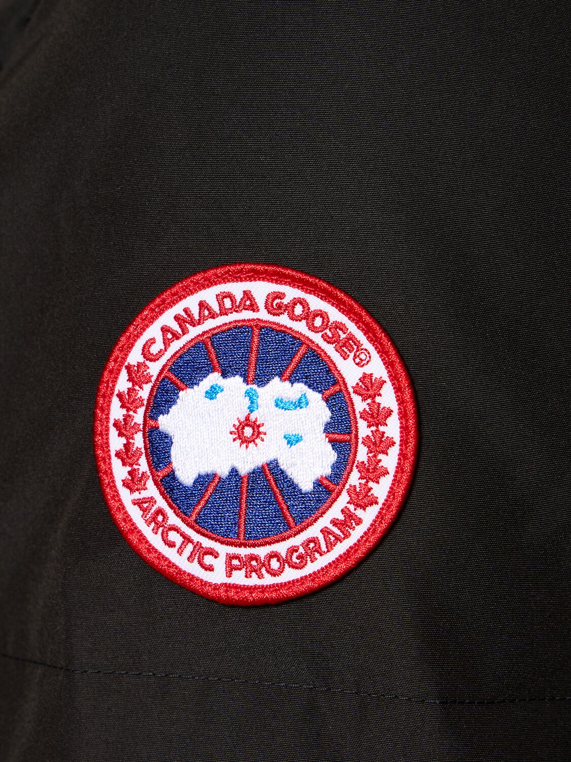 Shop Canada Goose Macmillan Cotton Blend Down Parka In Black