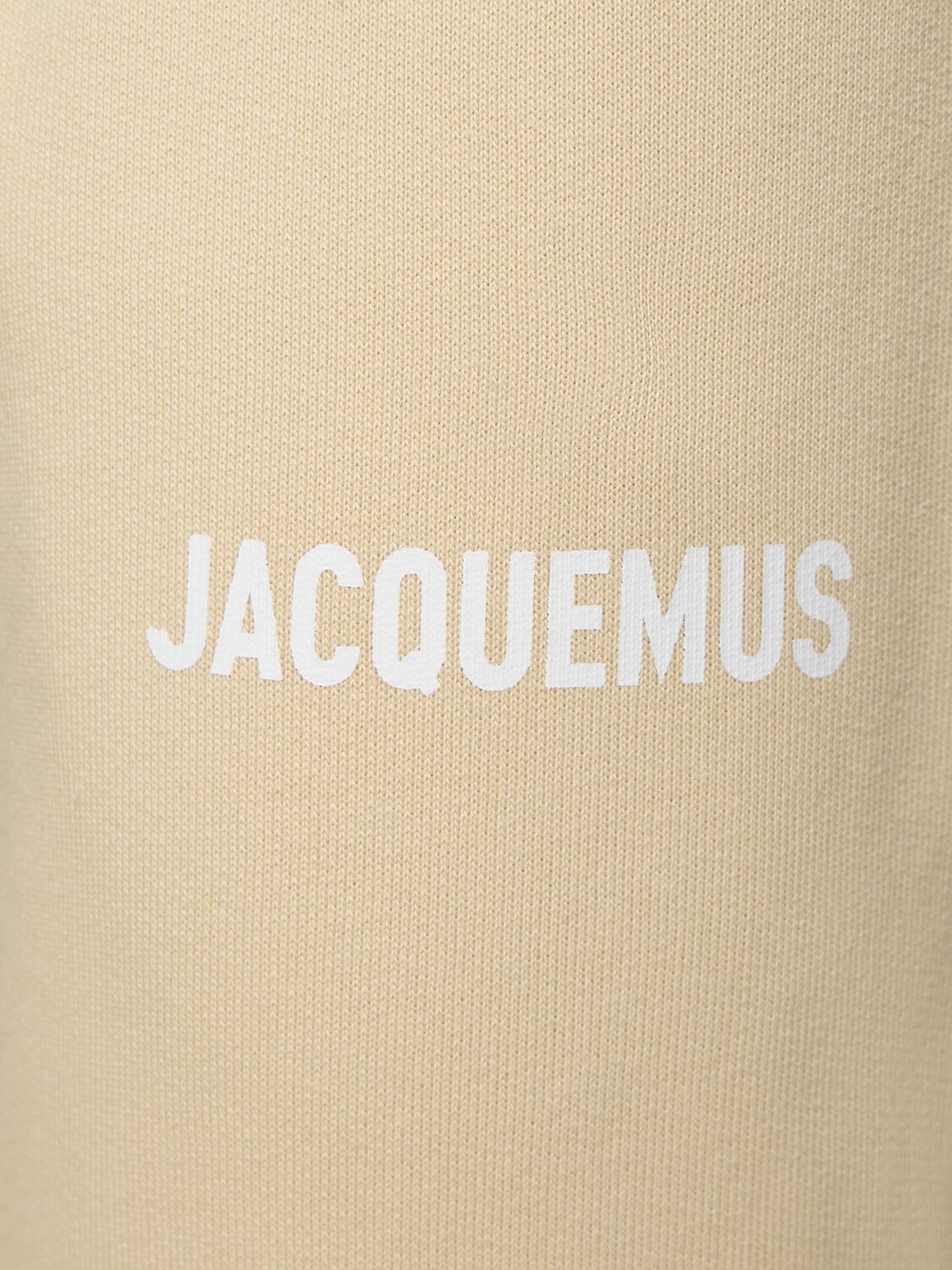 Shop Jacquemus Le Jogging Cotton Sweatpants In Light Beige