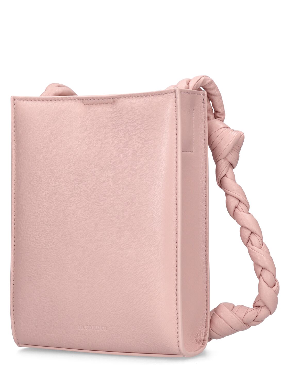 Shop Jil Sander Small Tangle Padded Shoulder Bag In Sepia Rose