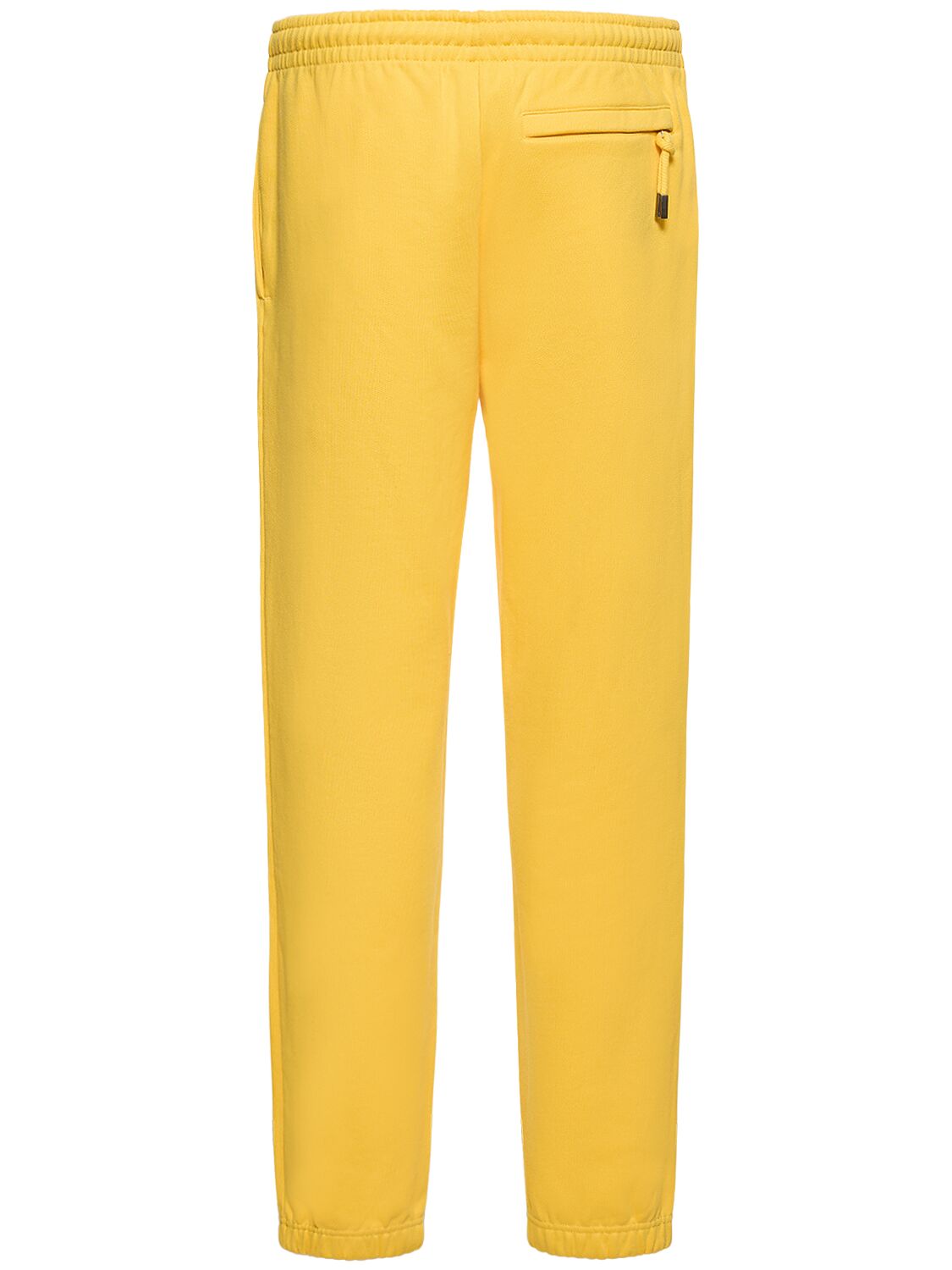 Shop Jacquemus Le Jogging Cotton Sweatpants In Yellow