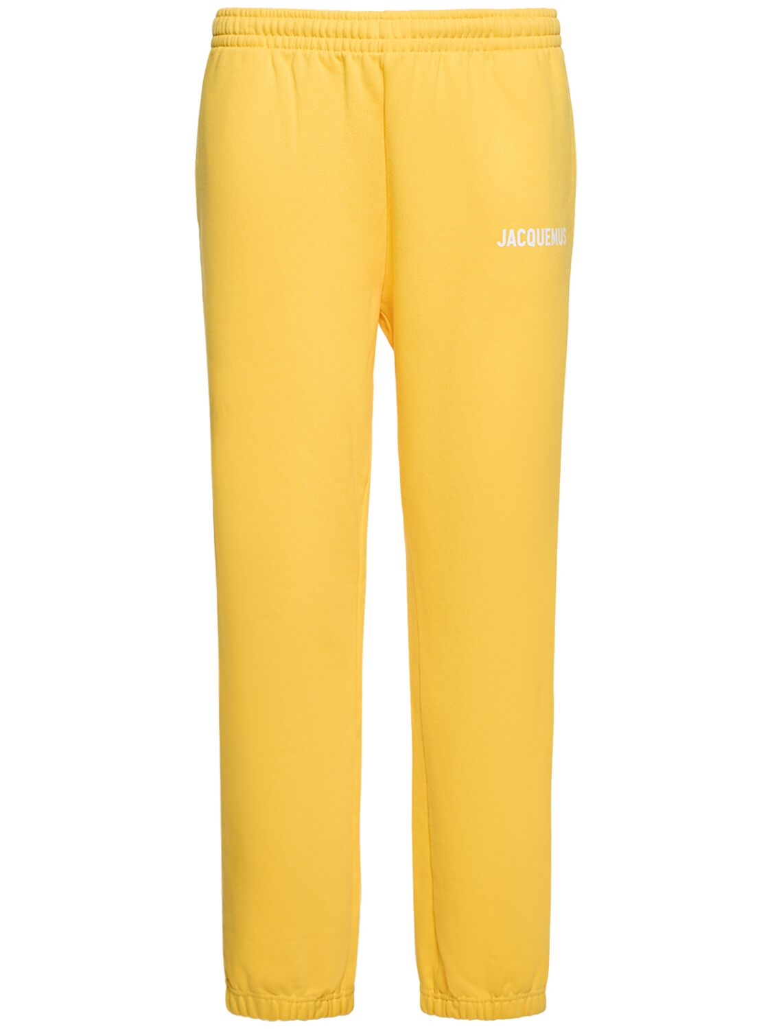 Jacquemus Le Jogging Cotton Sweatpants In Yellow