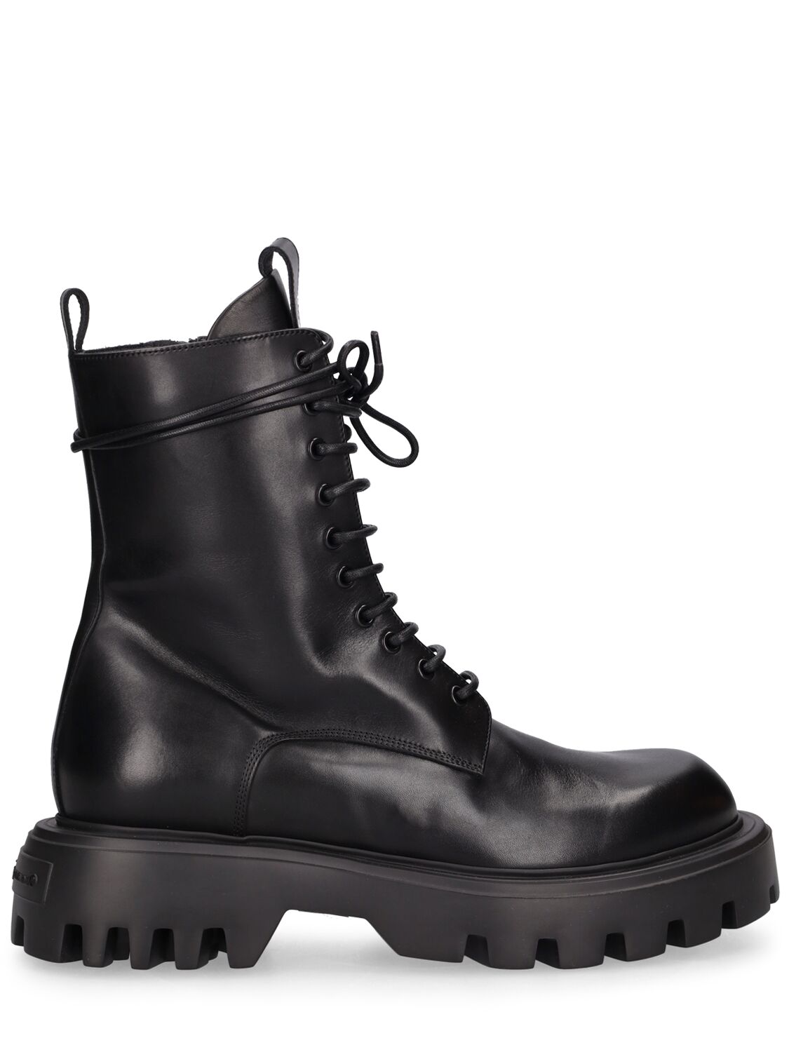 Mattia Capezzani Gaucho Leather Lace-up Boots In Black