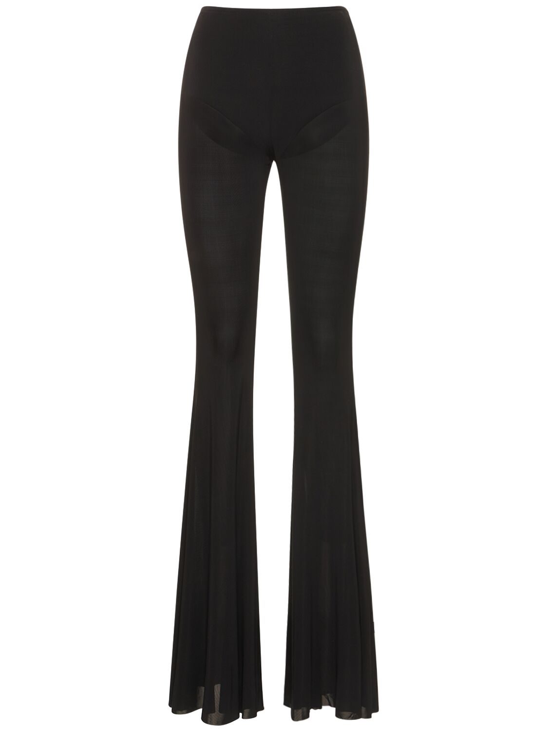 GIUSEPPE DI MORABITO STRETCH VISCOSE JERSEY FLARED PANTS