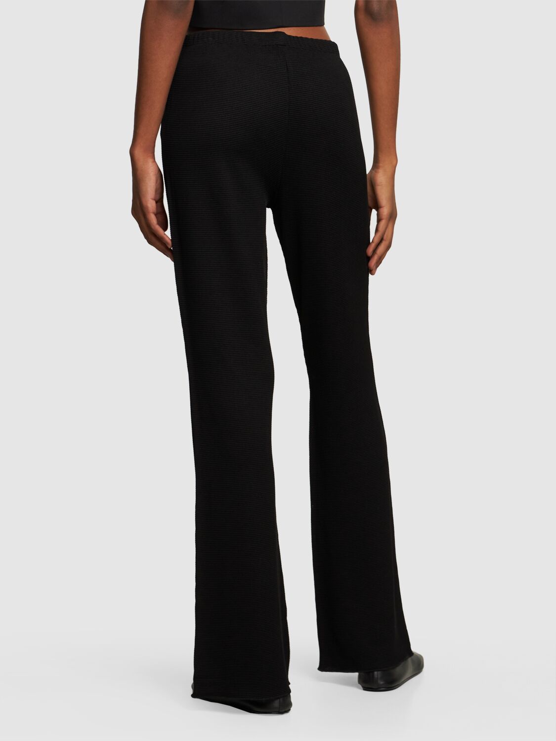 ANINE BING BILLIE VISCOSE BLEND STRAIGHT PANTS 