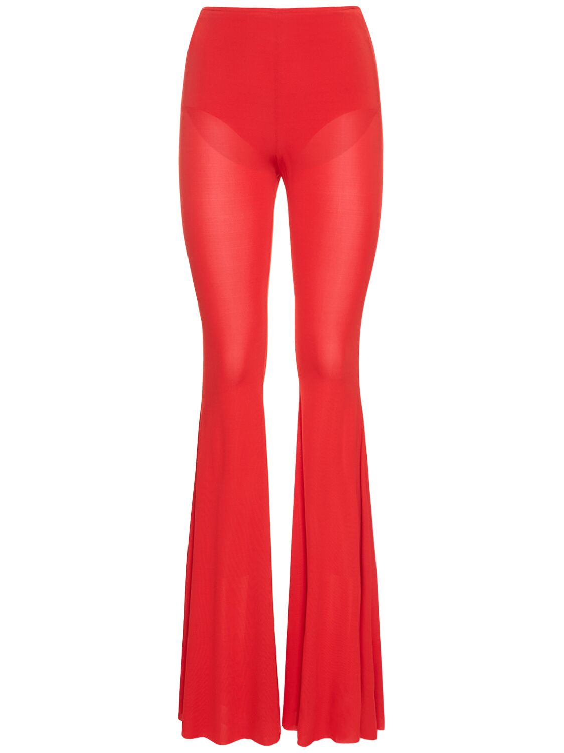 Giuseppe Di Morabito Stretch Viscose Jersey Flared Pants In Red